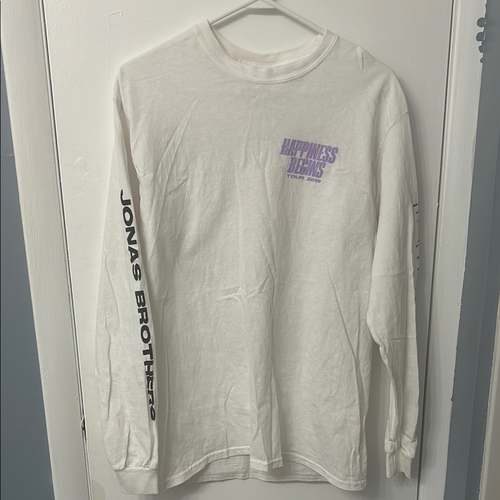 White Long Sleeve Tour Shirt Jonas brothers 2019